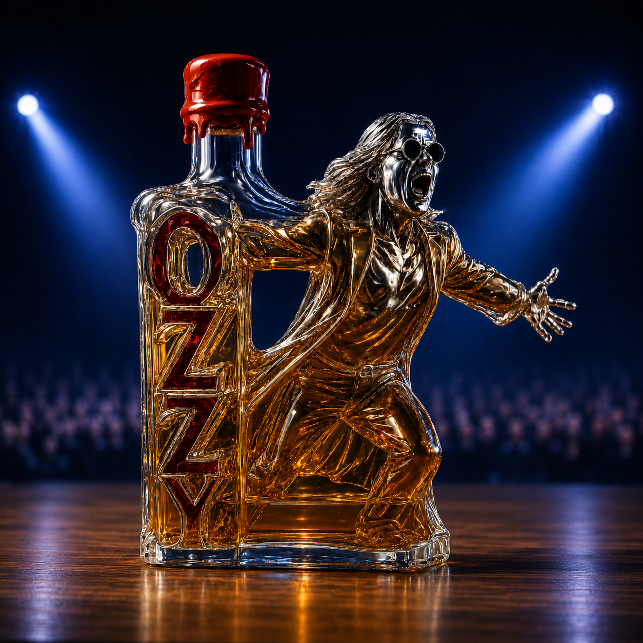 Ozzy Osbourne Final Tour Memorial Whiskey Bottle