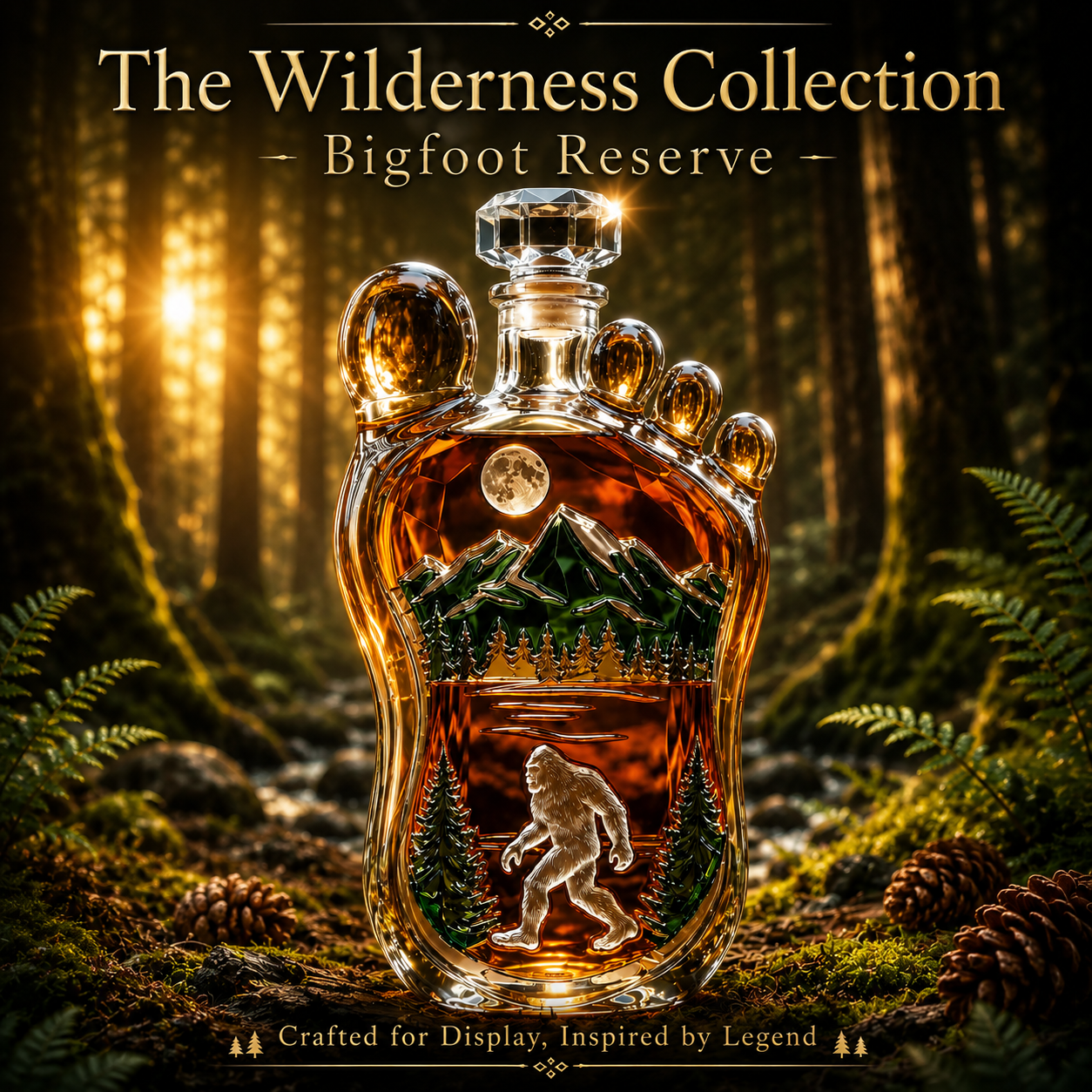 Bigfoot Wilderness Whiskey Bottle