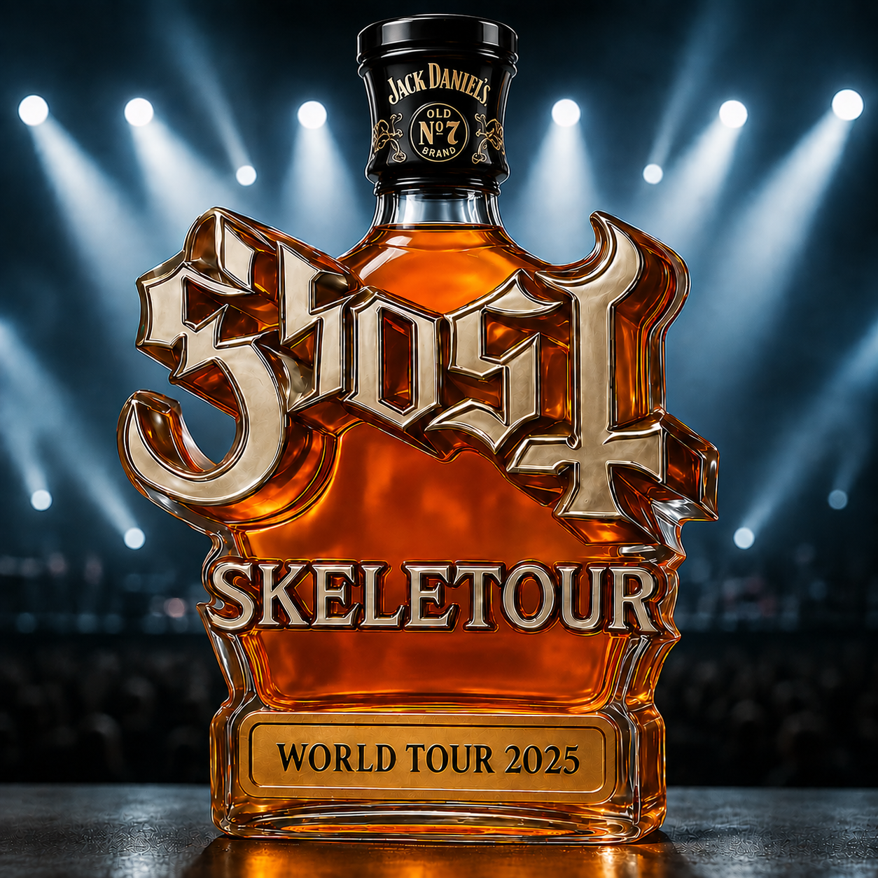 Ghost Skeletour World Tour 2025 Whiskey Bottle