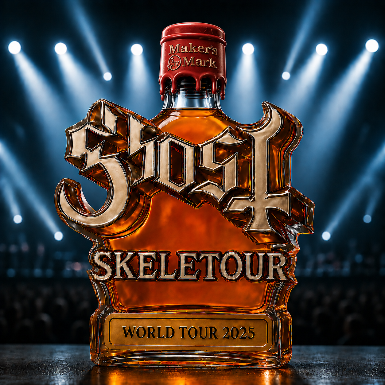 Ghost Skeletour World Tour 2025 Whiskey Bottle