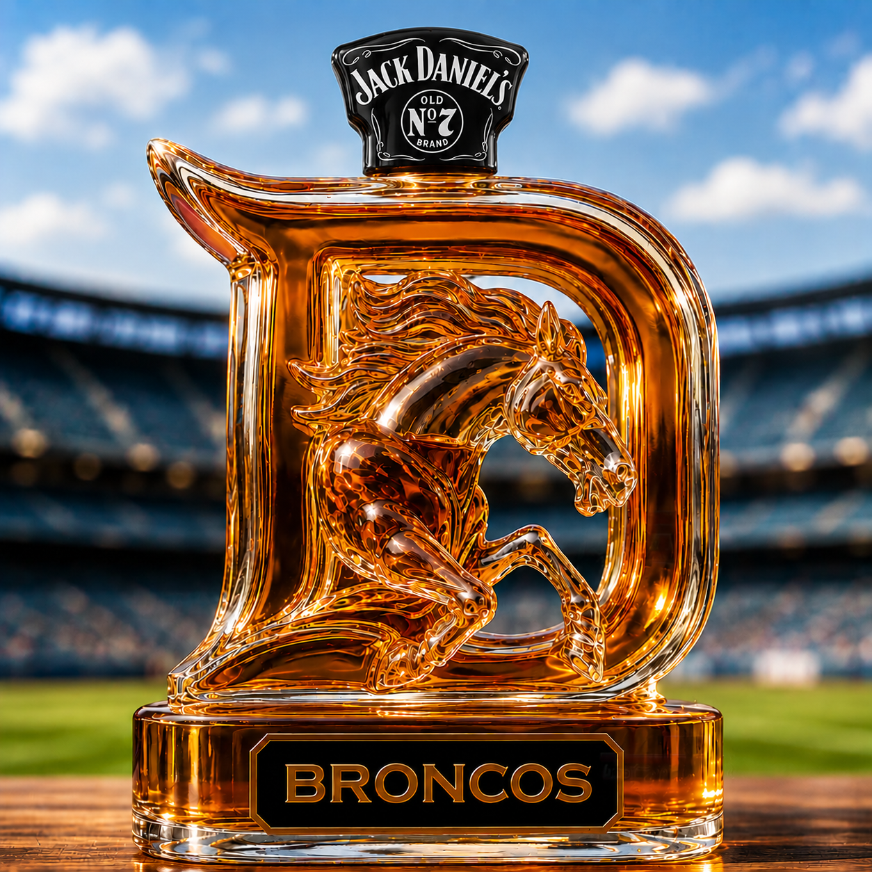 Denver Broncos Limited Edition Whiskey Bottle