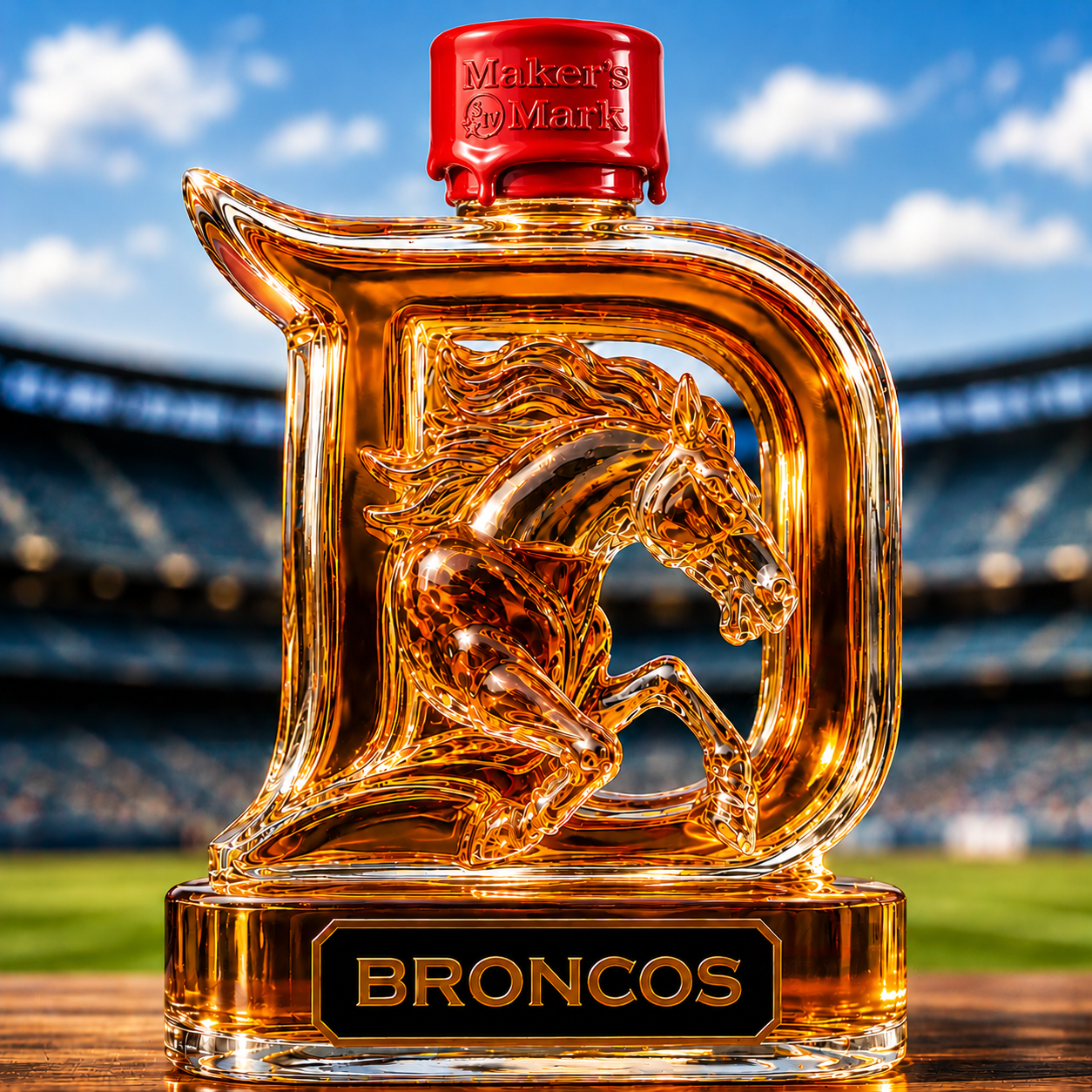 Denver Broncos Limited Edition Whiskey Bottle