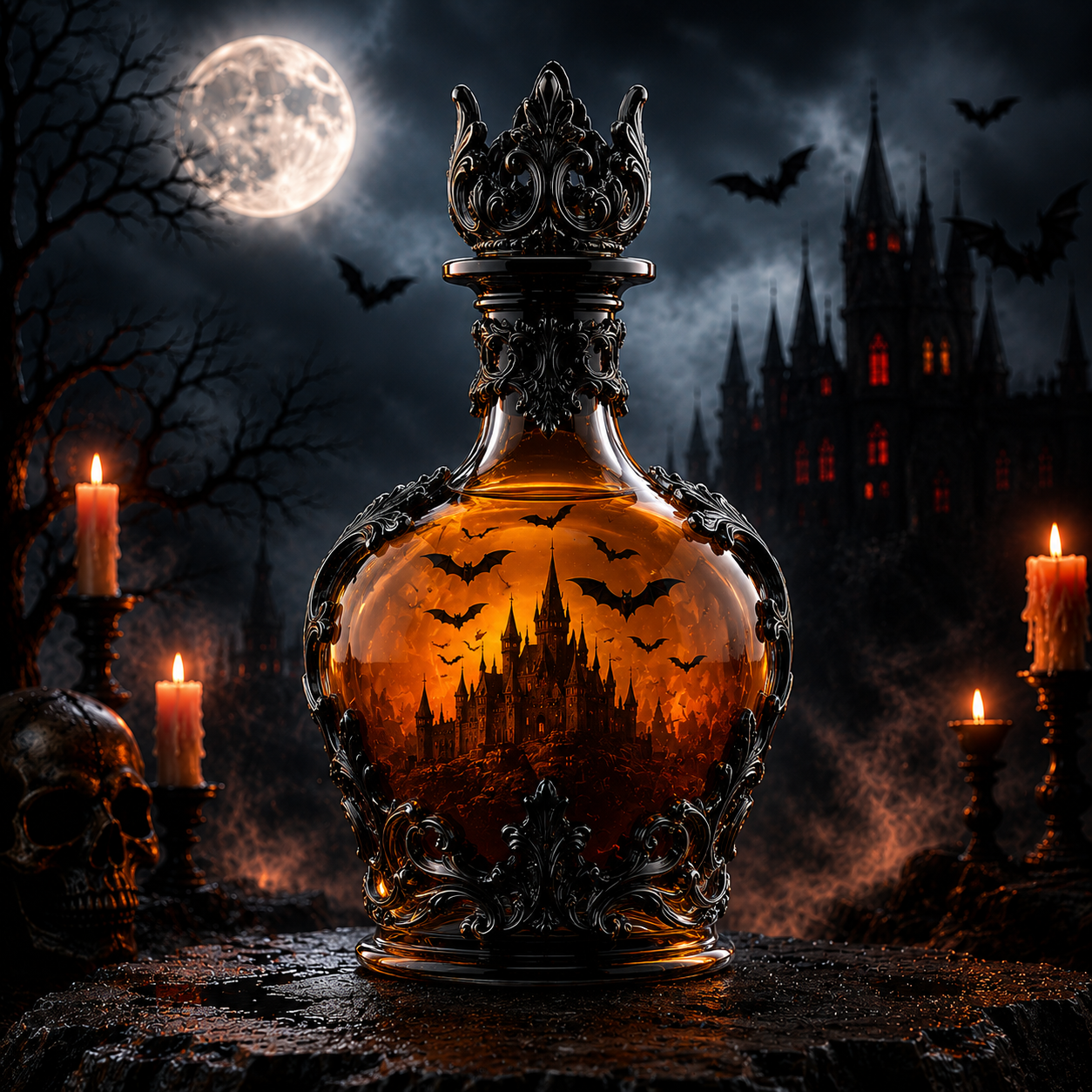 Haunted Halloween Limited Edition Whiskey Bottle