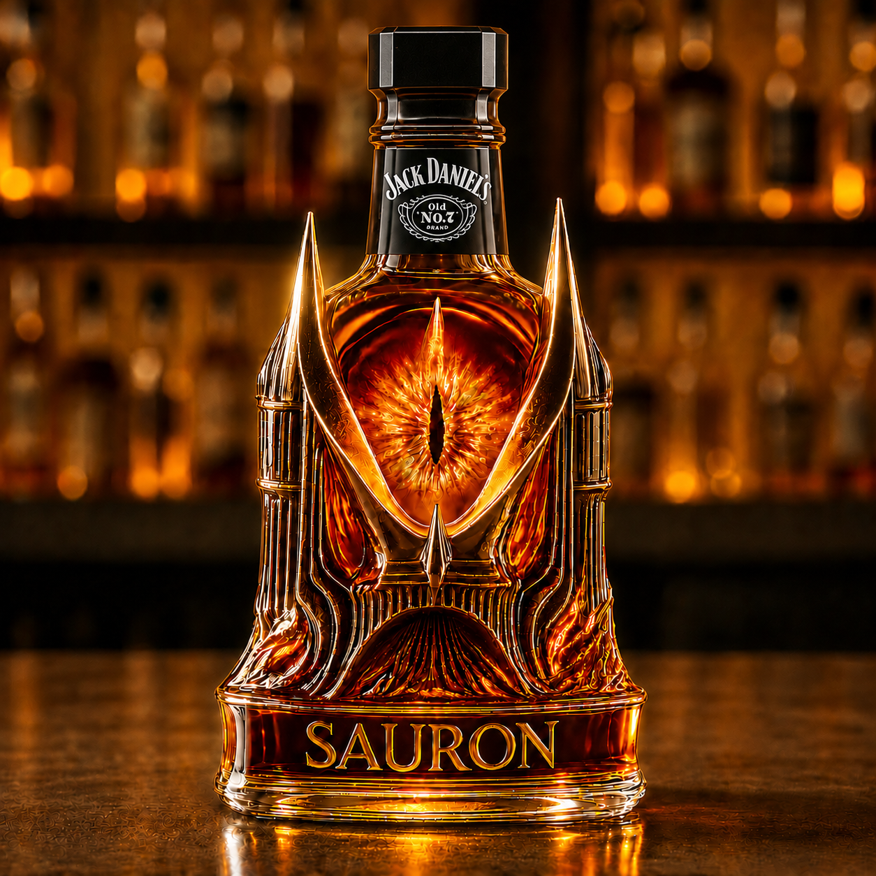 Eye of Sauron The Lord of the Rings Whiskey Bottle
