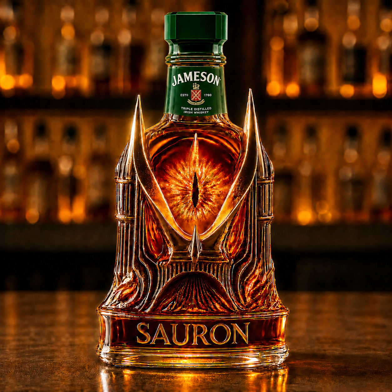 Eye of Sauron The Lord of the Rings Whiskey Bottle