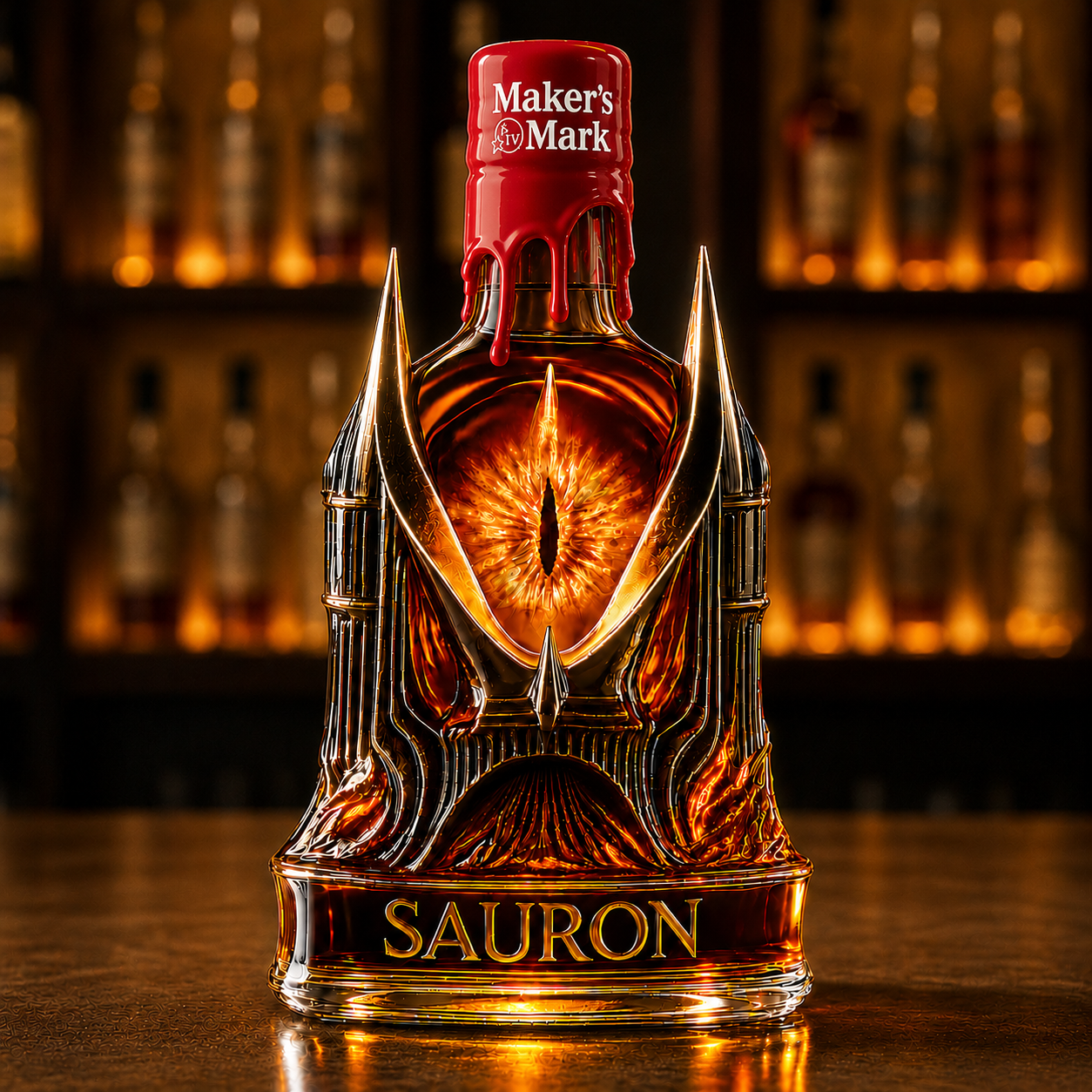 Eye of Sauron The Lord of the Rings Whiskey Bottle