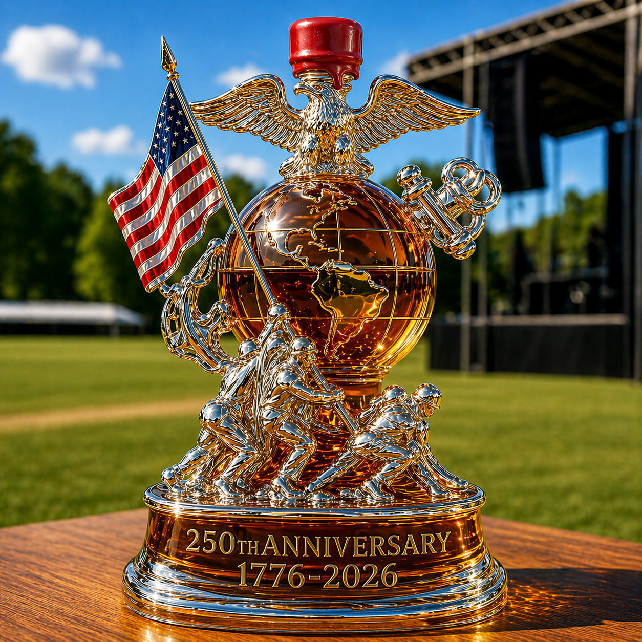 U.S. 250th Anniversary Whiskey Bottle