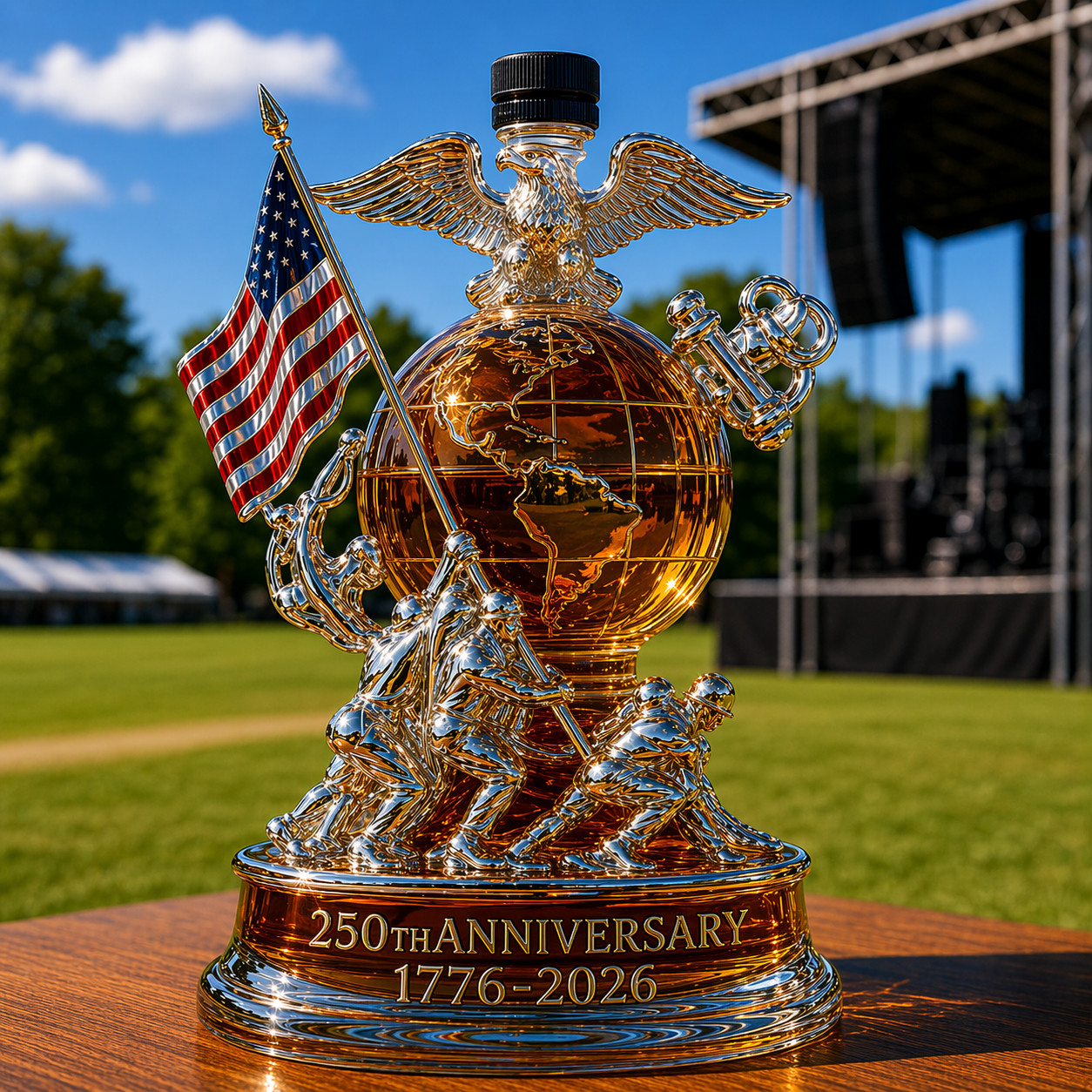 U.S. 250th Anniversary Whiskey Bottle