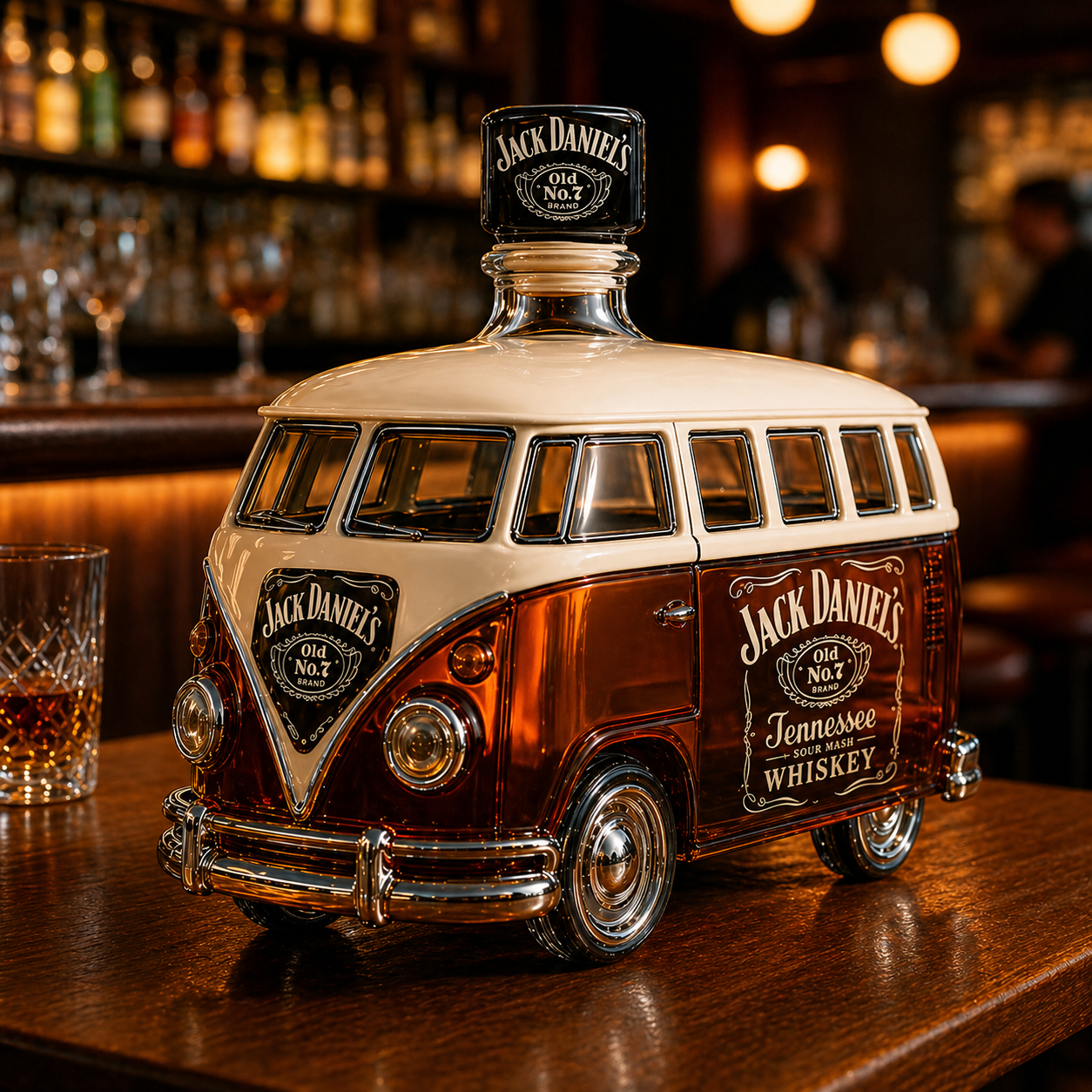 Camper Van Whiskey Bottle