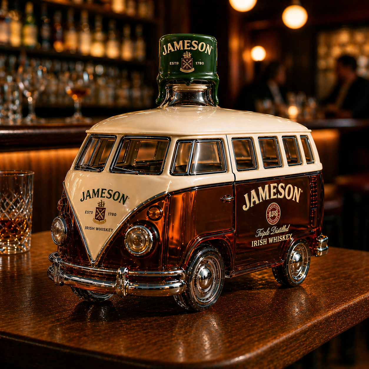 Camper Van Whiskey Bottle