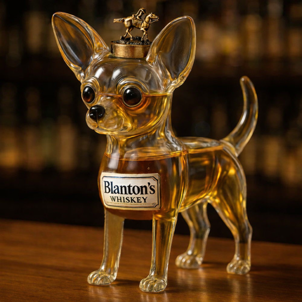 Chihuahua Whiskey Bottle