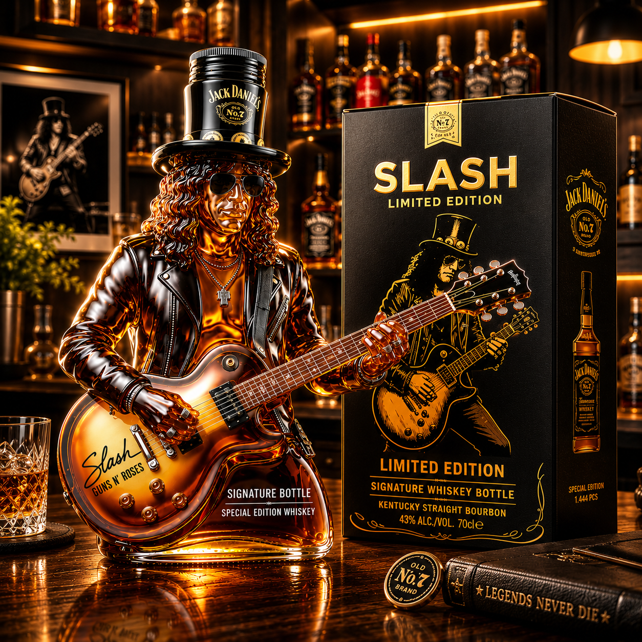 Slash Signature Collector’s Edition Whiskey Bottle