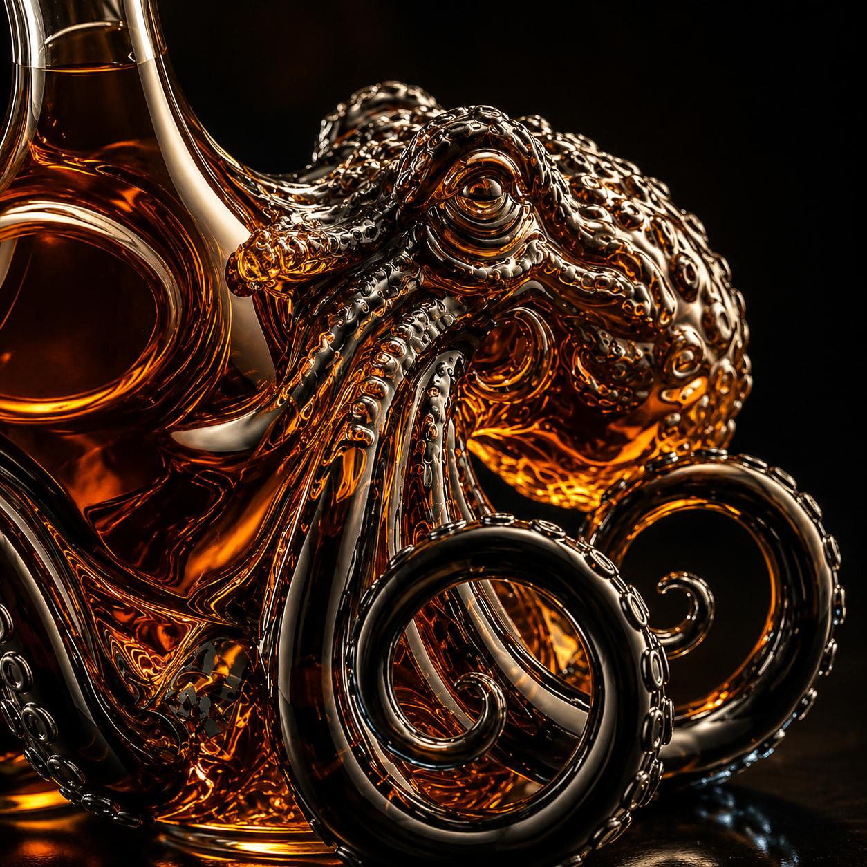Kraken Black Spiced Rum Bottle