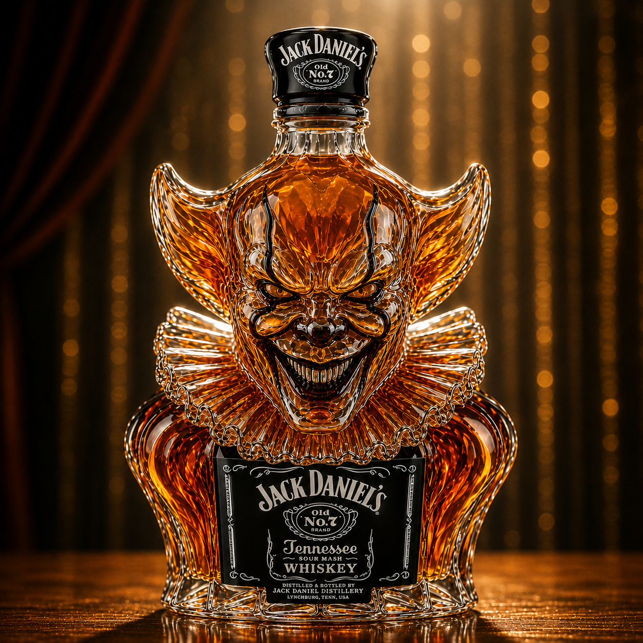 Clown Whiskey Bottle