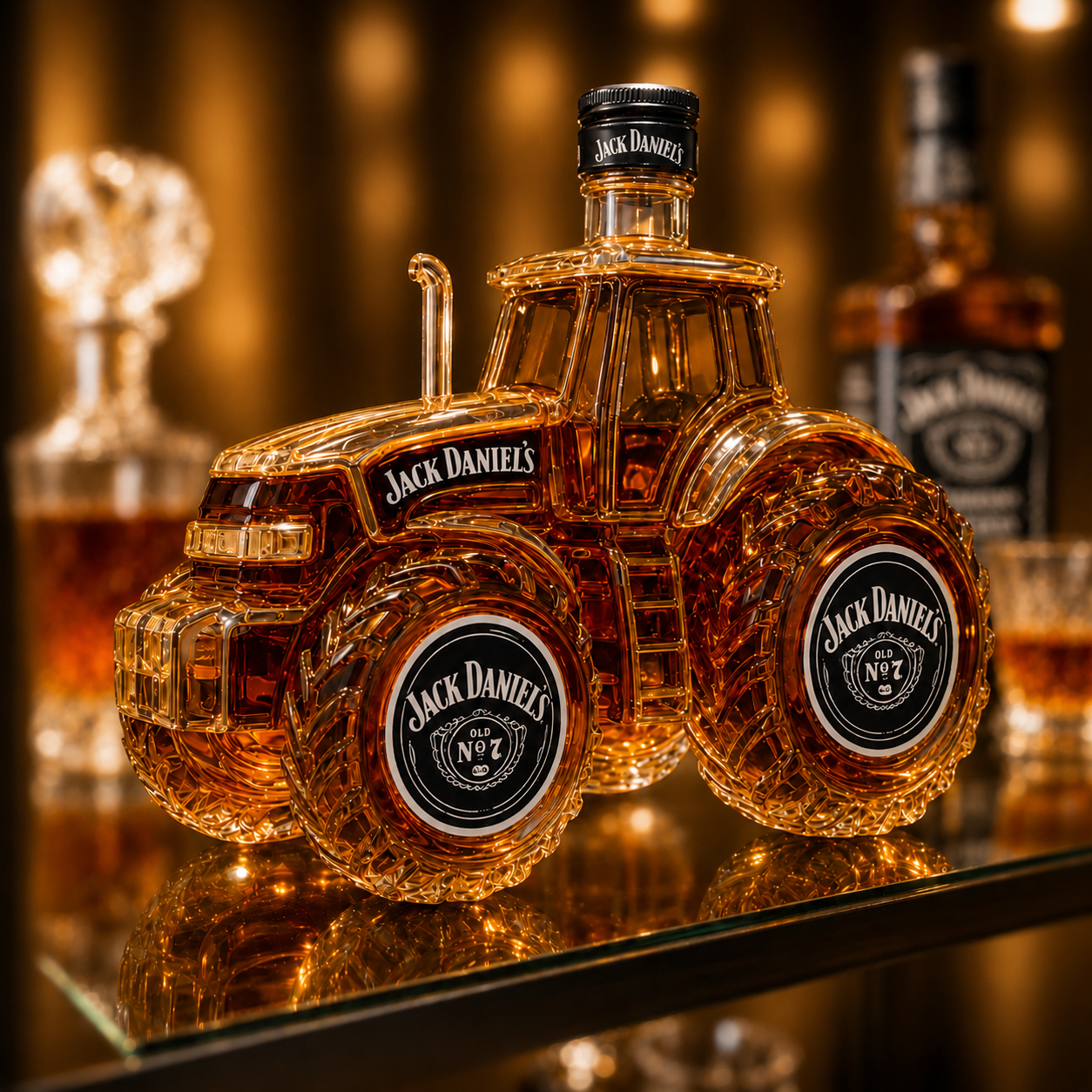 Tractor Whiskey Bottle