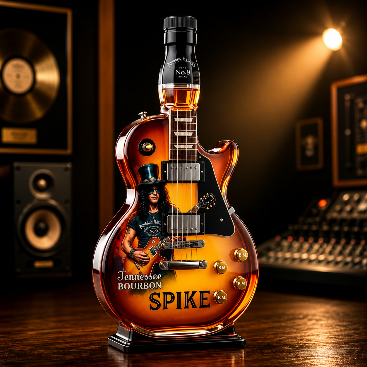 Vintage Guitar Figurine Whiskey Bottle