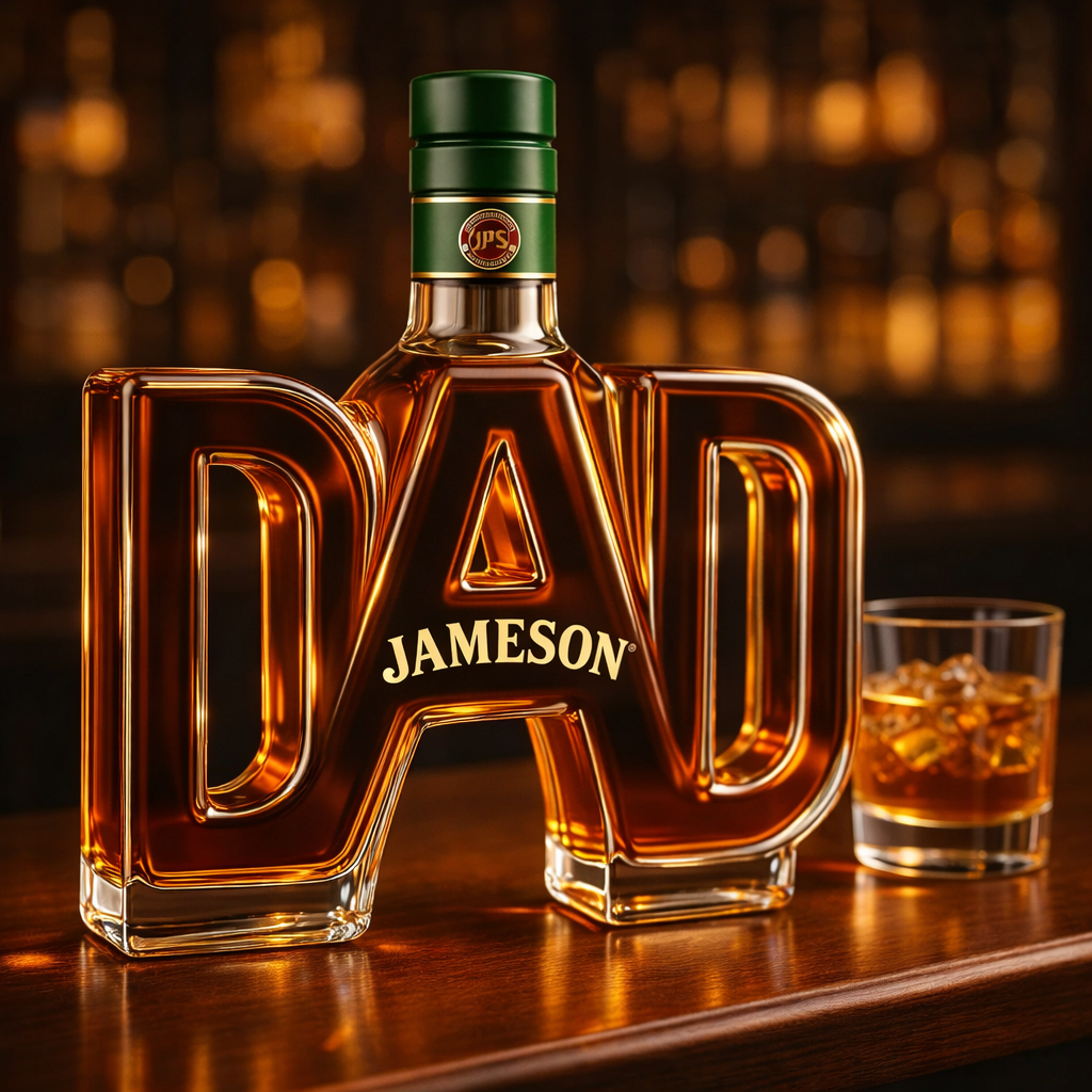 DAD Whiskey Bottle