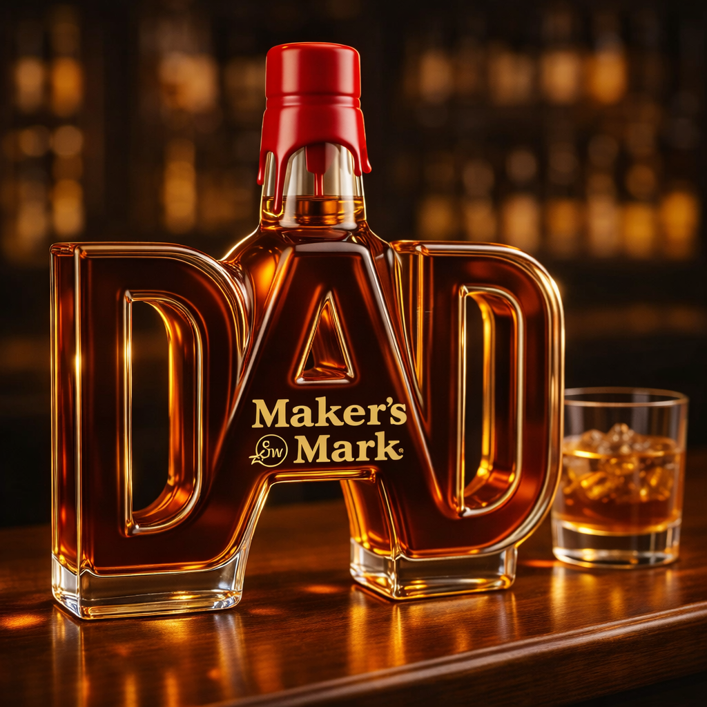 DAD Whiskey Bottle