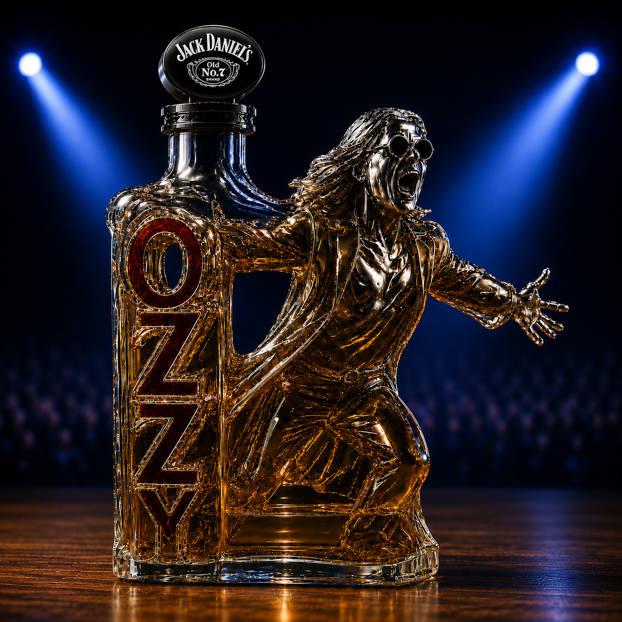 Ozzy Osbourne Final Tour Memorial Whiskey Bottle