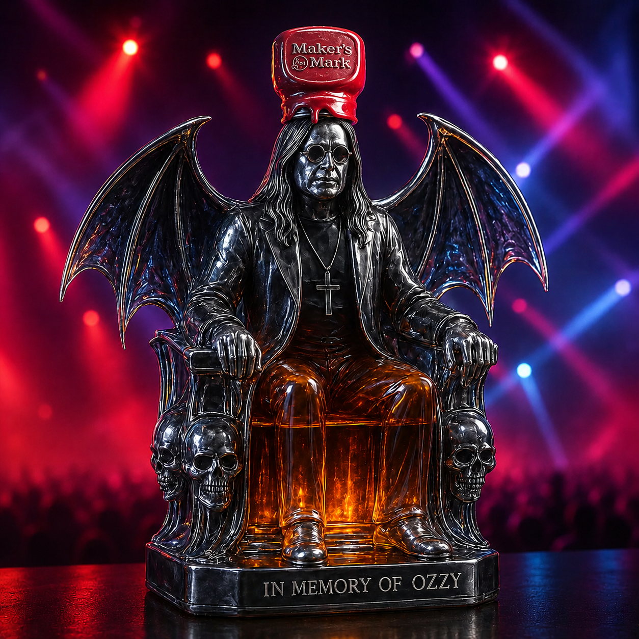 Ozzy Osbourne Whiskey Bottle