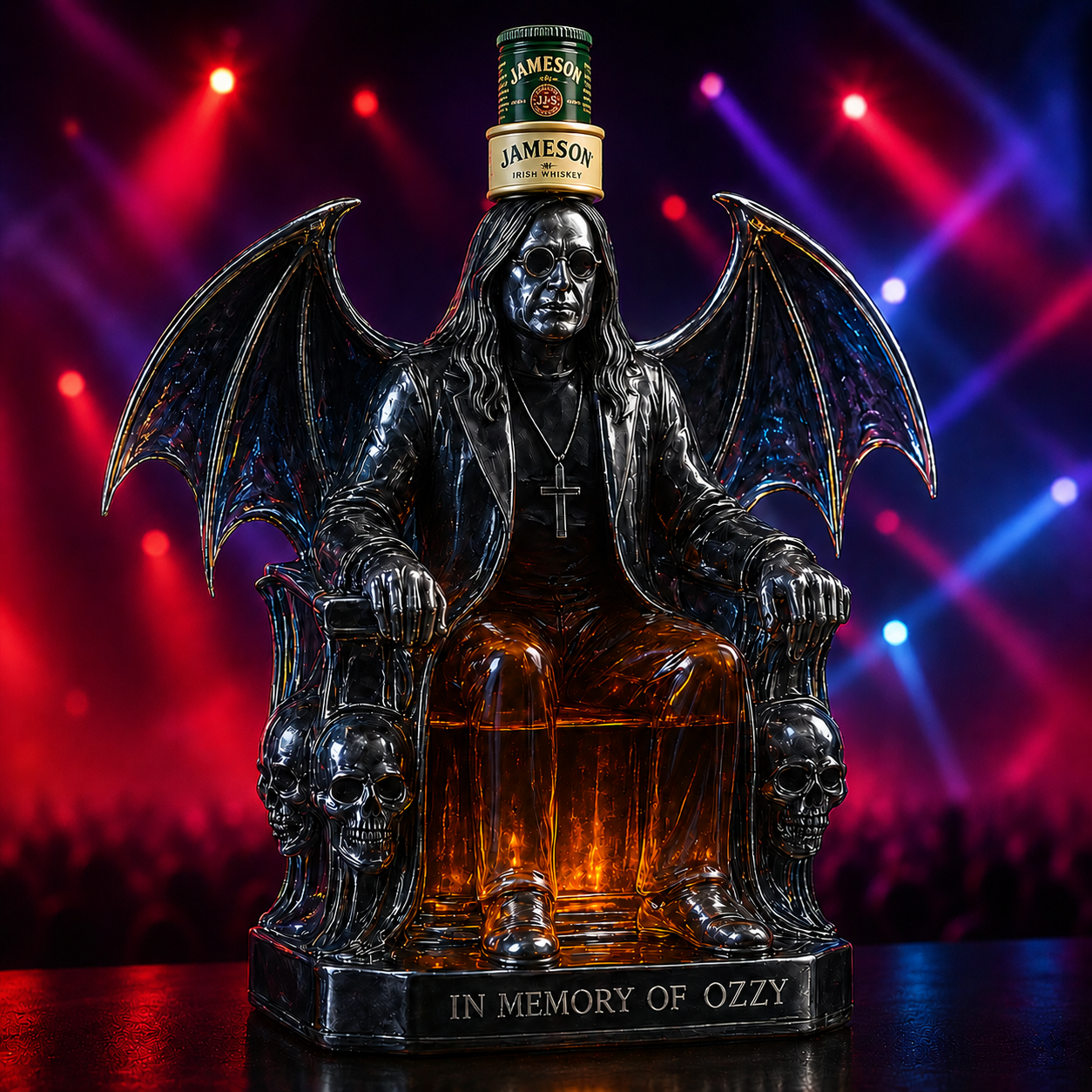 Ozzy Osbourne Whiskey Bottle