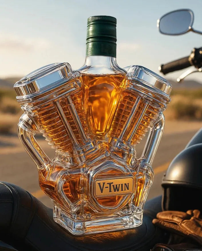 V-Twin Whiskey Bottle