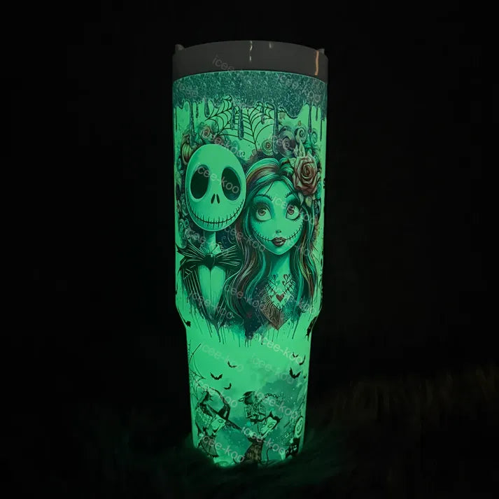Christmas Eve Jack In-Car Insulated 1200ml Luminous Glow Tumbler