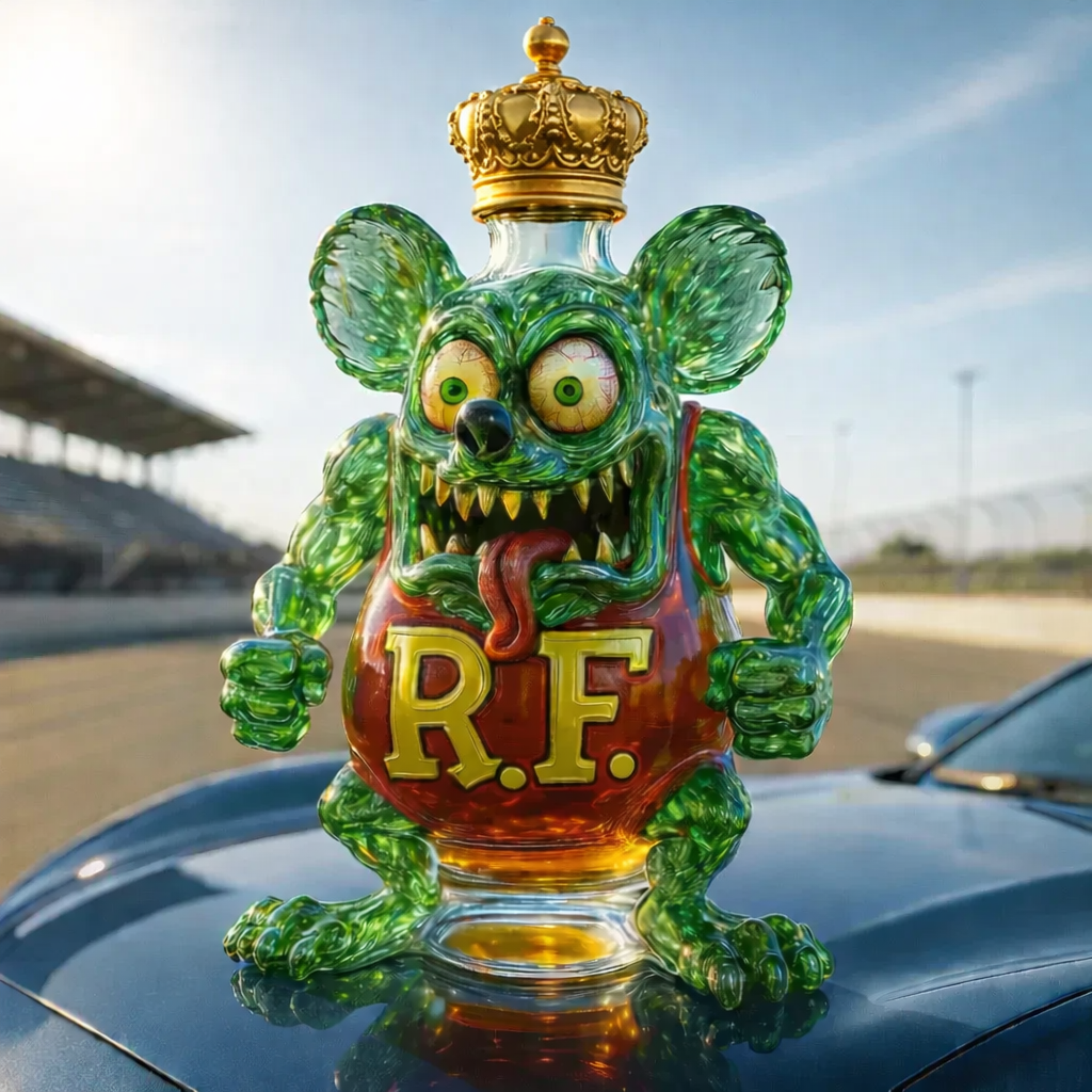 Rat Fink Whisky Bottle