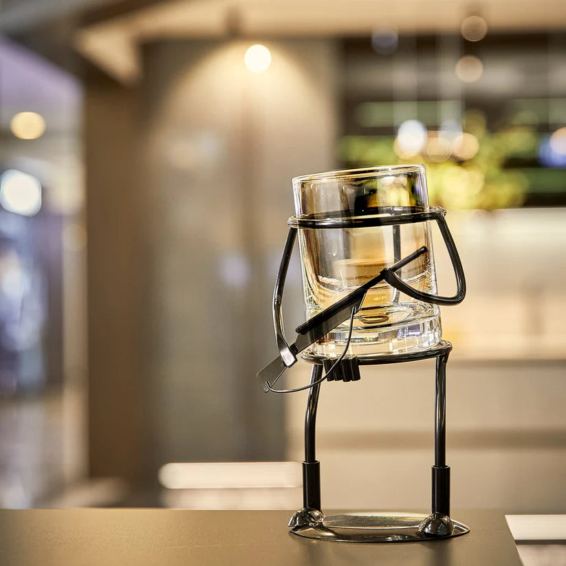 Rifle Hunter Whiskey Glass - Bullet Glass & Metal Cup Holder