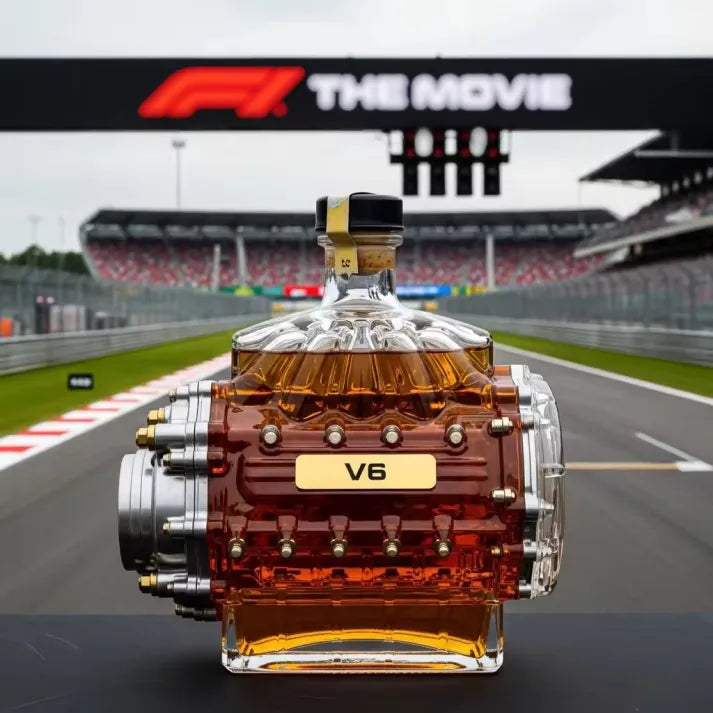 F1-V6 Engines Whiskey Bottle