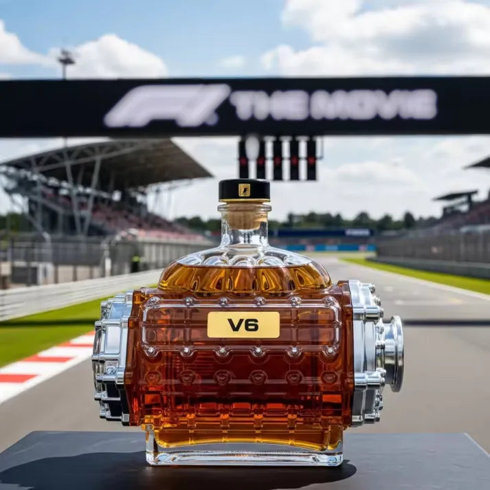 F1-V6 Engines Whiskey Bottle