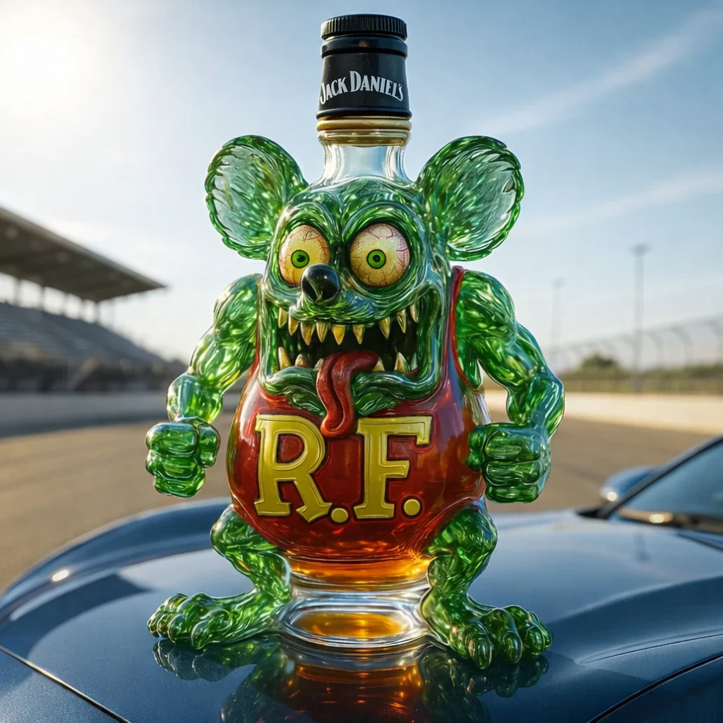 Rat Fink Whisky Bottle