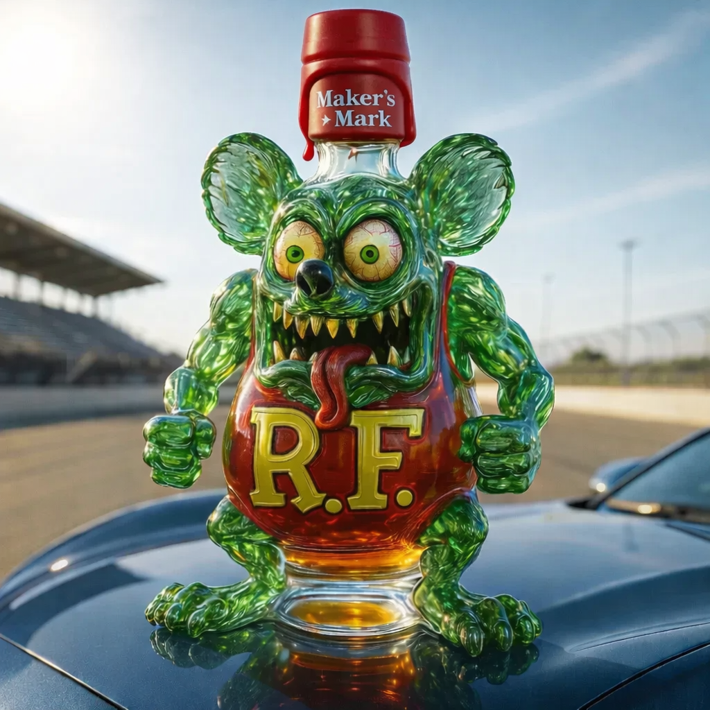 Rat Fink Whisky Bottle