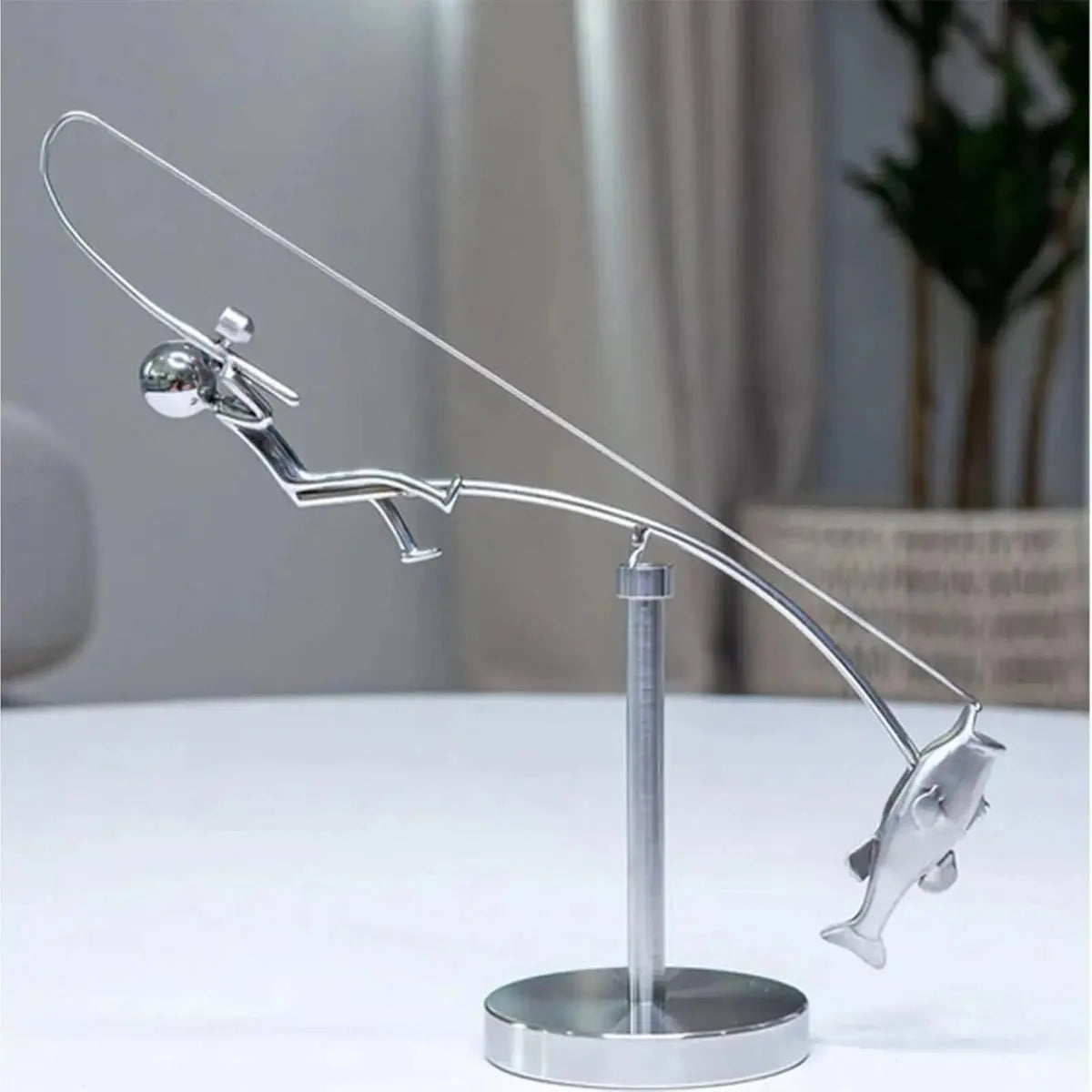 The Fisherman Balancing Sculpture