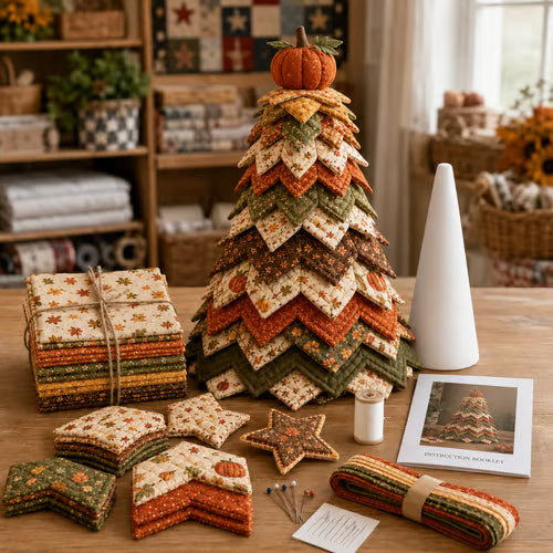 Americana Christmas Tree Quilt Kit