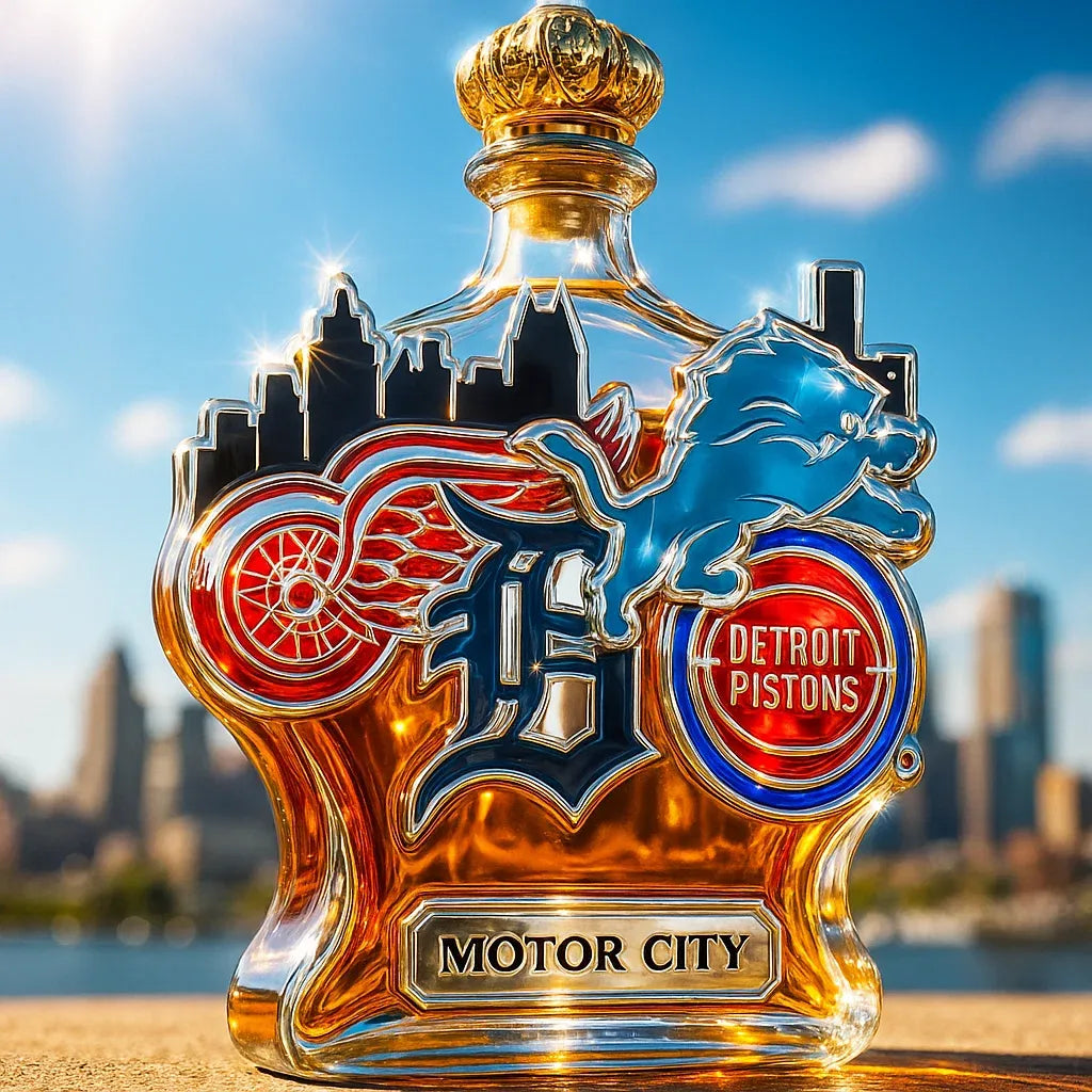 Detroit Limited Edition Whiskey Bottle