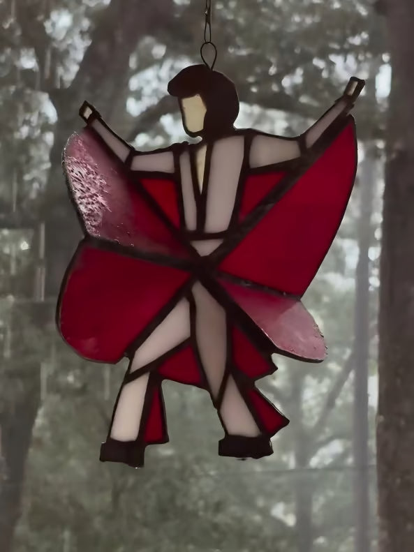 The Memphis Melody - Handmade Stained Glass Spinner