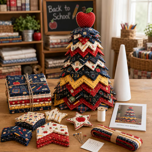 Americana Christmas Tree Quilt Kit