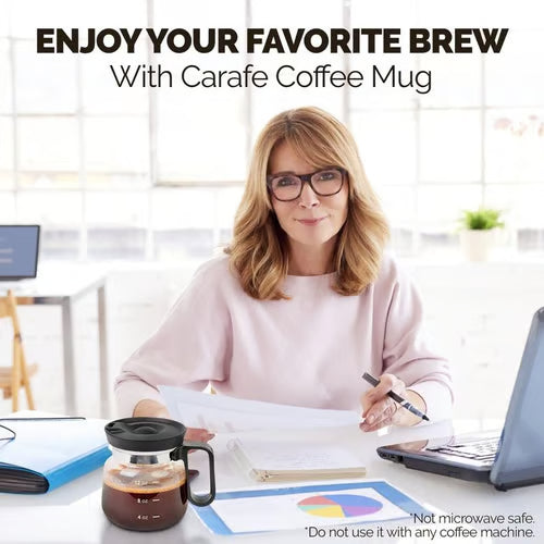 16 Oz Glass Coffee Mug – Coffee Pot Style