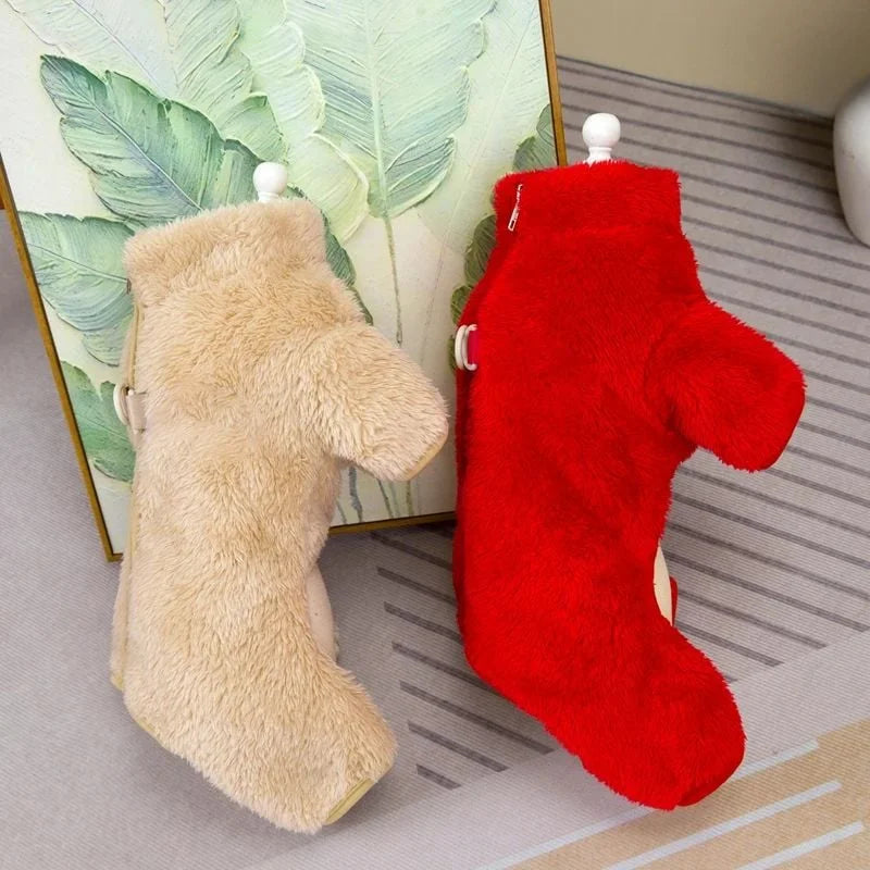 Winter Dogs Jumpsuit Coat with Back Zipper