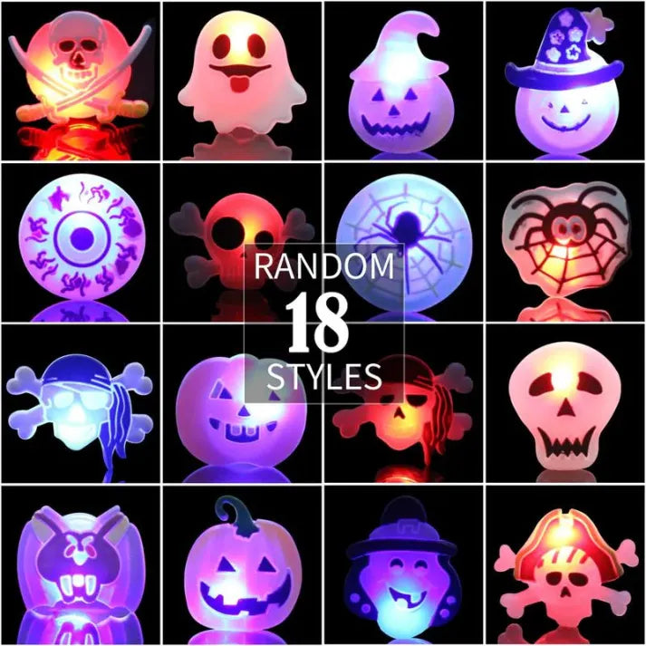 Halloween LED Glow Rings (50pcs)