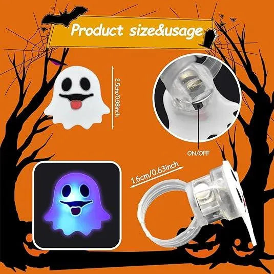 Halloween LED Glow Rings (50pcs)
