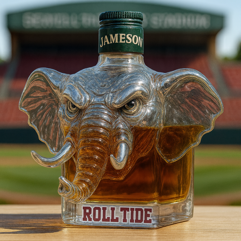 Majestic Elephant Whiskey Bottle